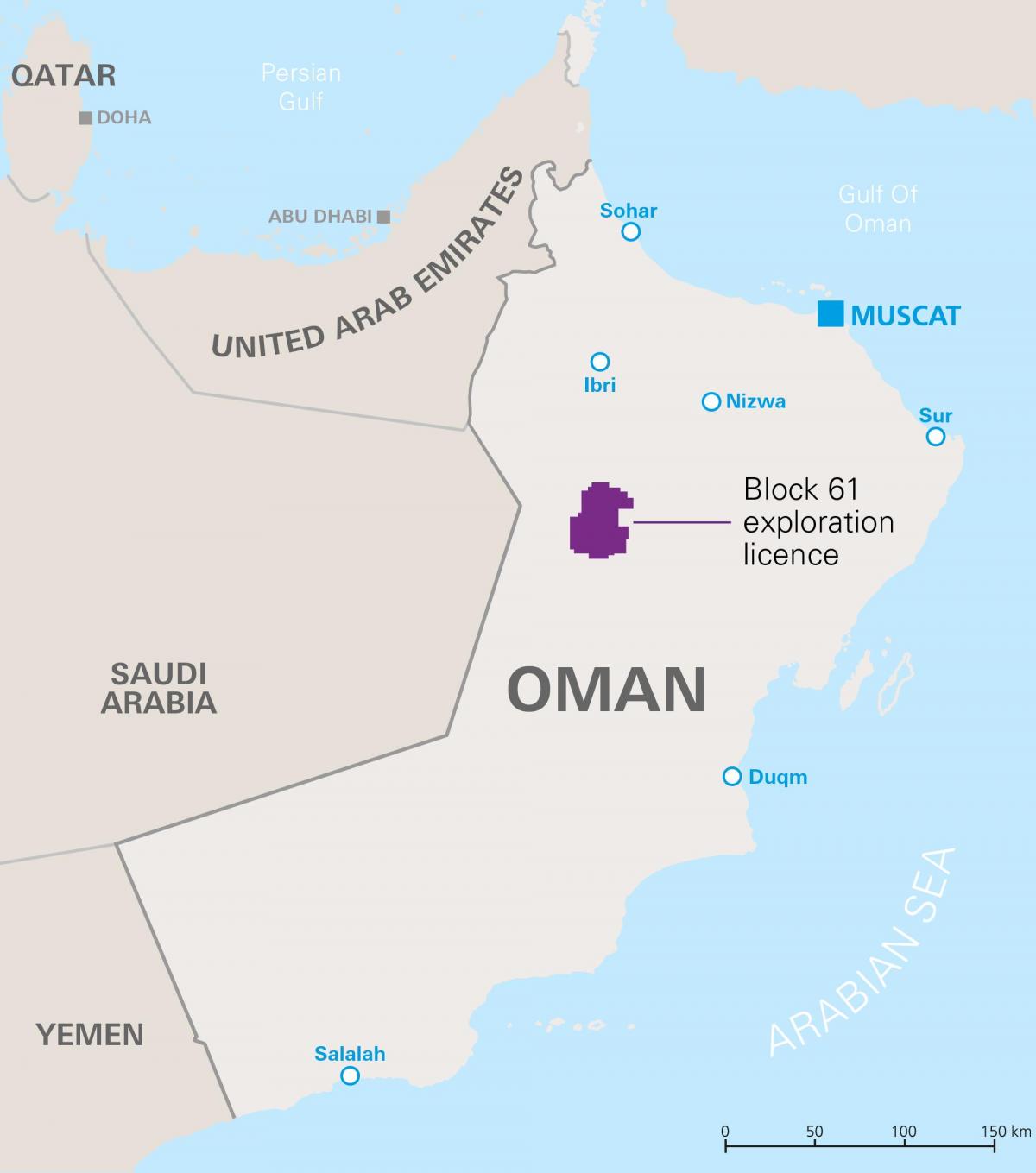 map of khazzan Oman