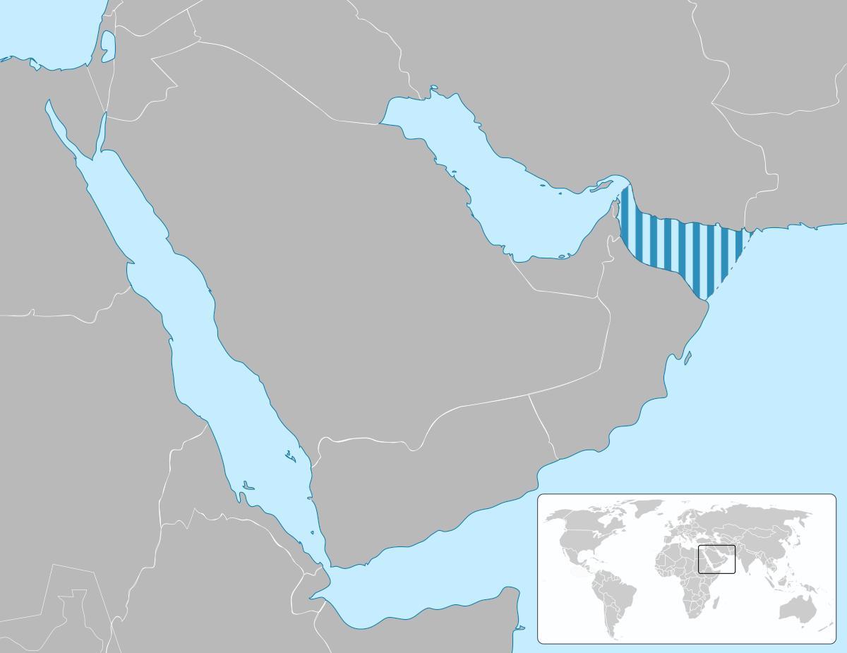 gulf of Oman on map