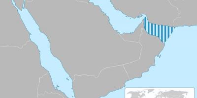 Gulf of Oman on map