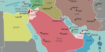 Map of Oman map middle east
